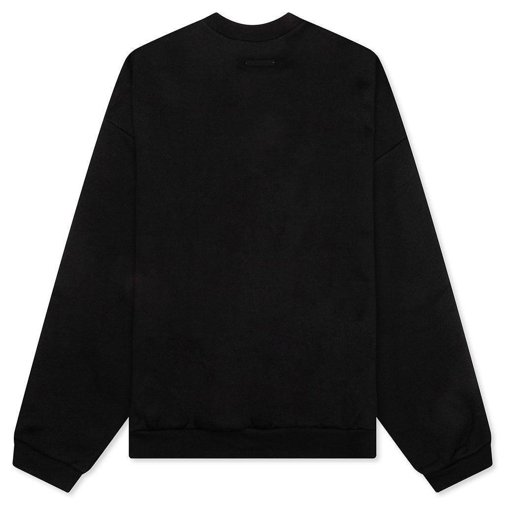 Fleece Crewneck - Black Male Product Image