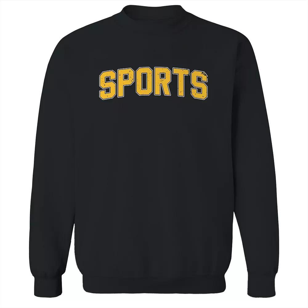 Men's Duke & Sons Sports Graphic Sweatshirt, Size: XL, Black Yellow Product Image