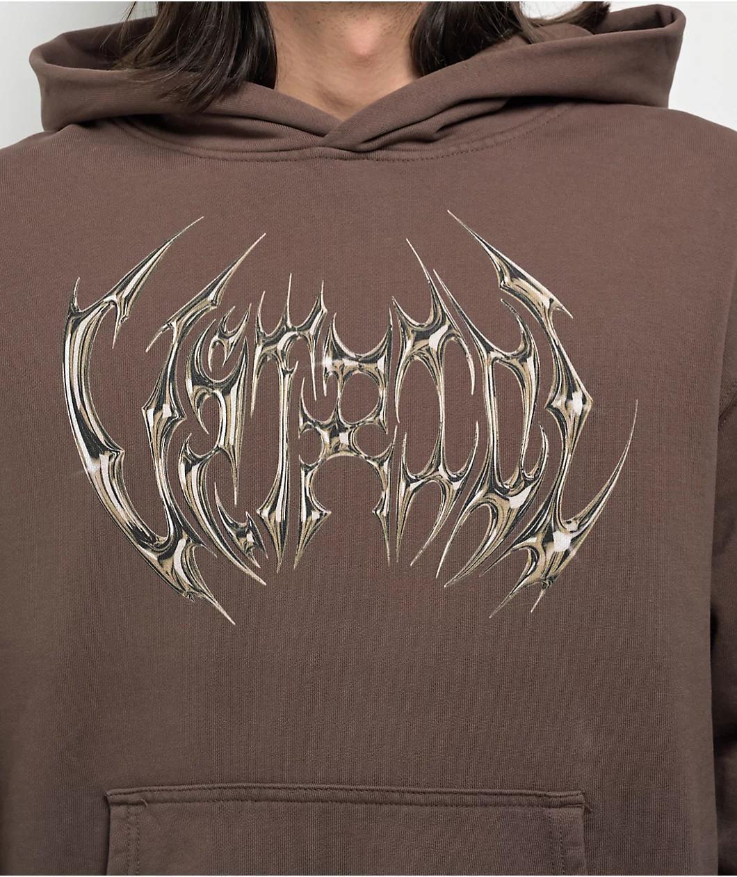 Vitriol Rebuff Brown Hoodie Product Image