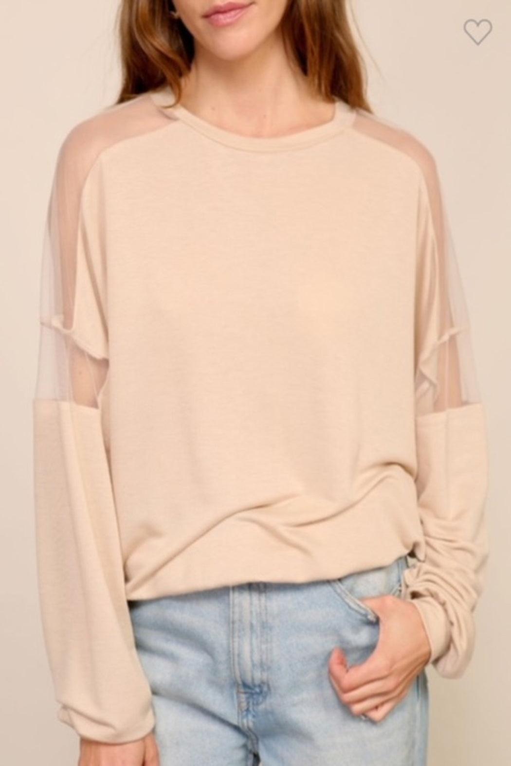 Mesh Knit Top Product Image