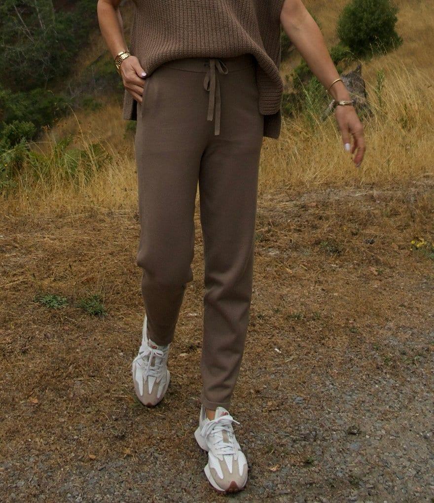 Splendid x Cella Jane Blog Knit High Rise Elastic Tie Front Jogger Pant Product Image