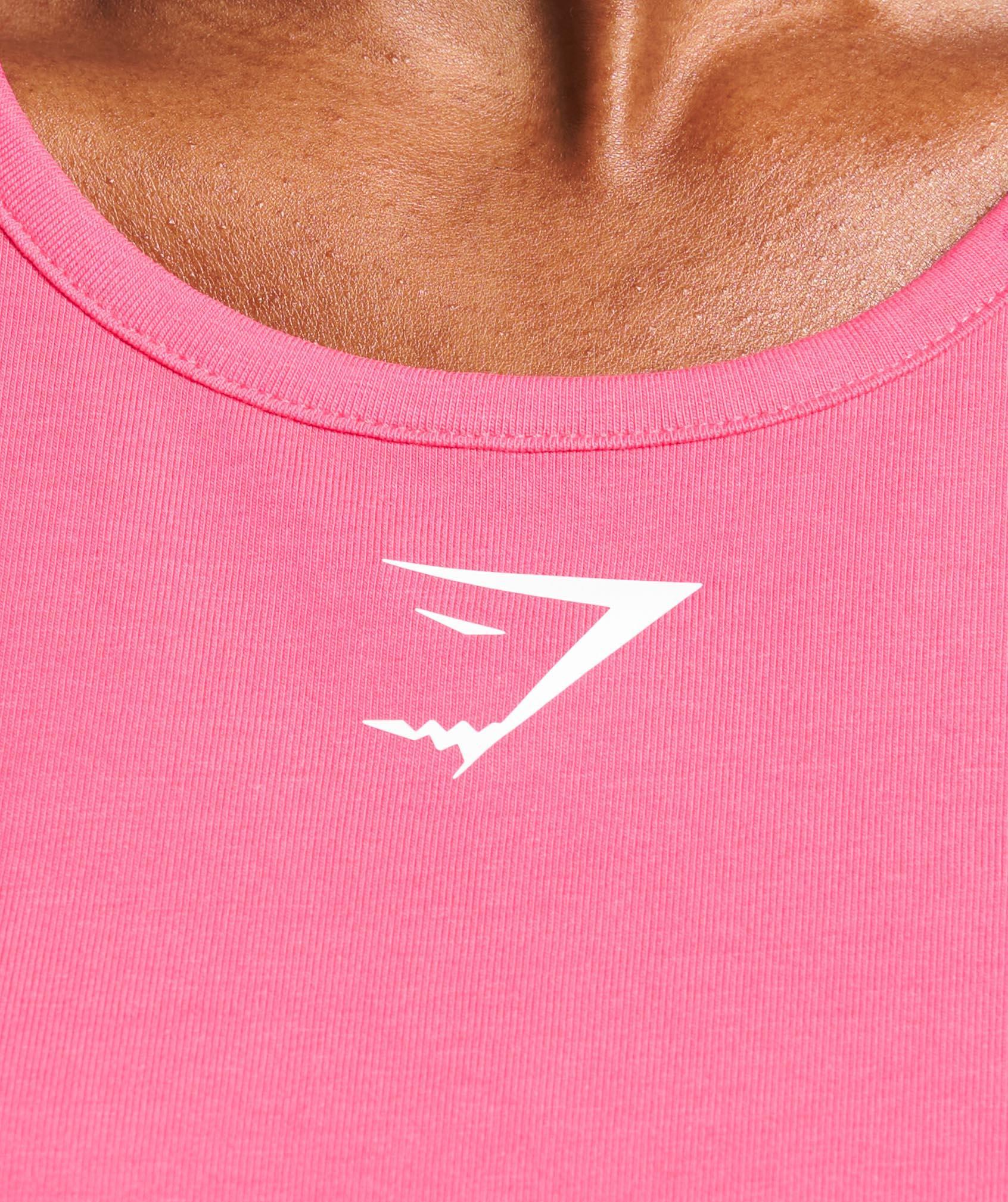 Gymshark Training Cotton Tank - Freak Out Pink Female Product Image