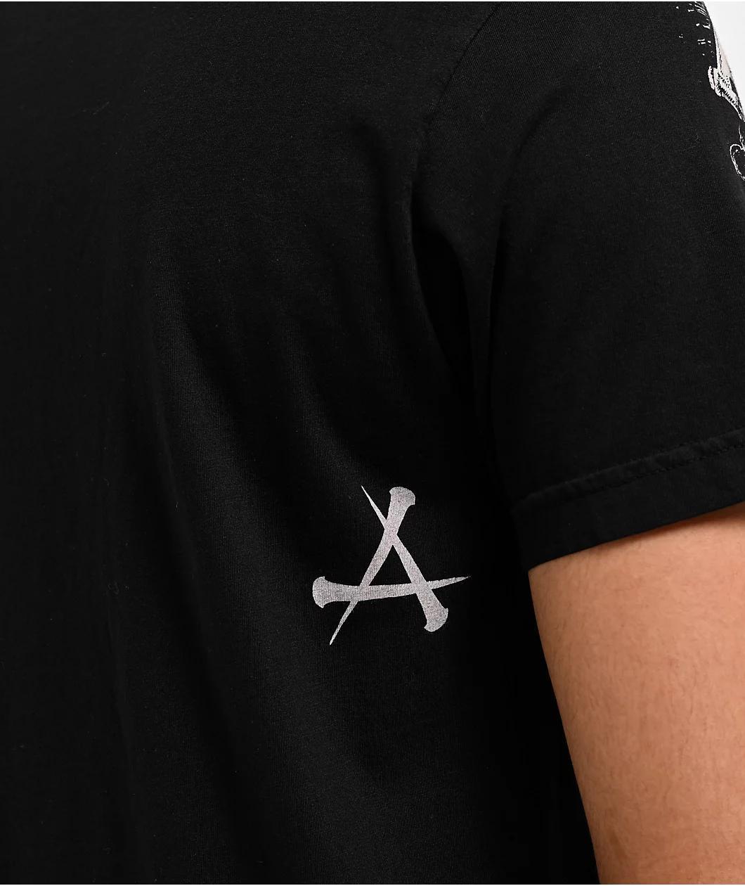 Affliction Mortal Veil Black T-Shirt Product Image