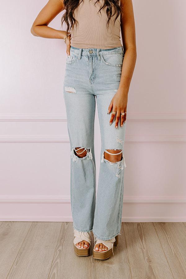 The Gilmore High Waist Distressed Flare Product Image