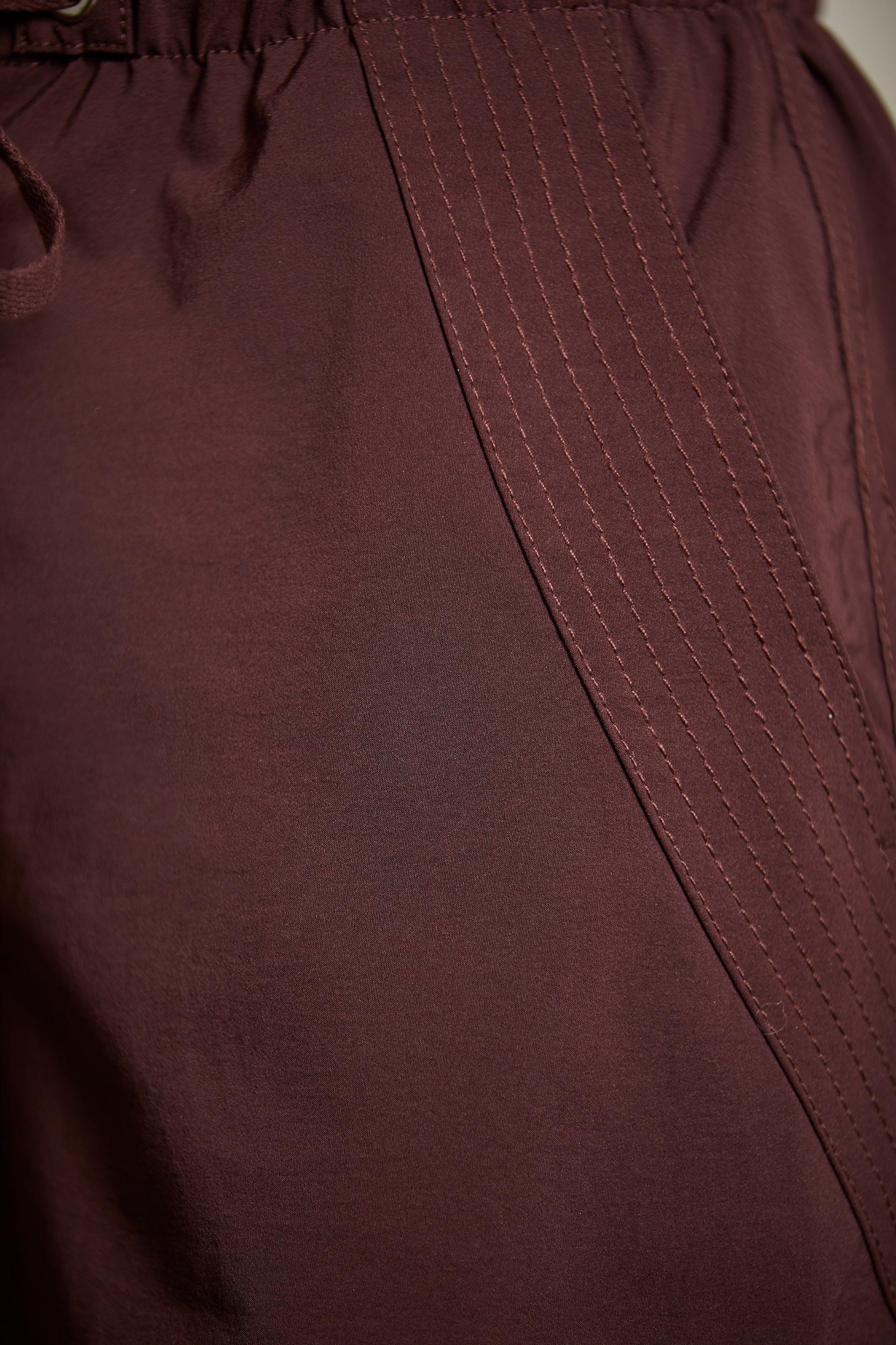 Wide Leg Cargo Trousers in Brown Product Image