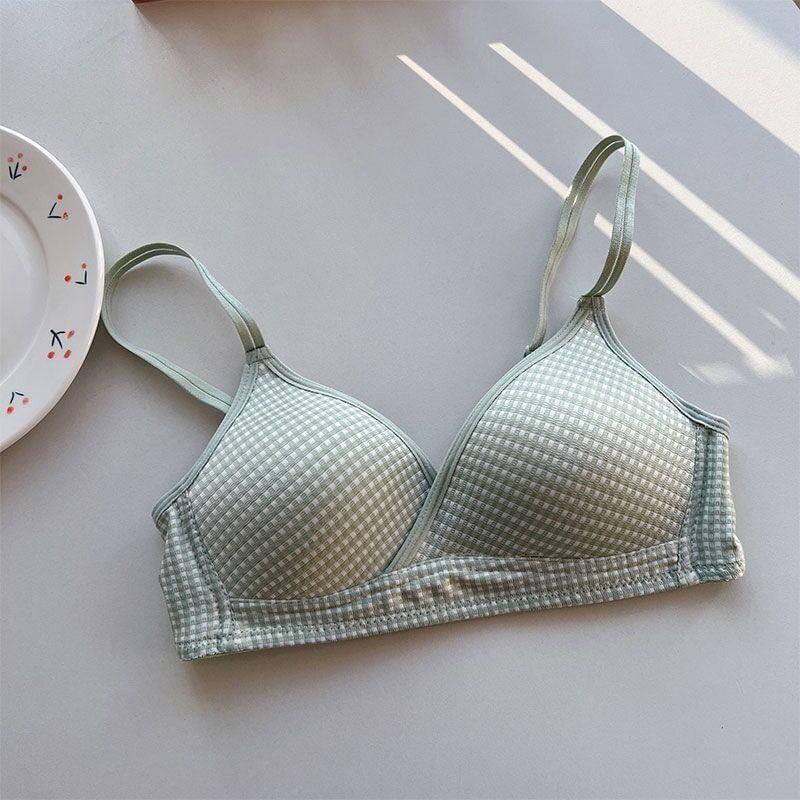 Plaid Wireless Bra / Panty / Set Product Image