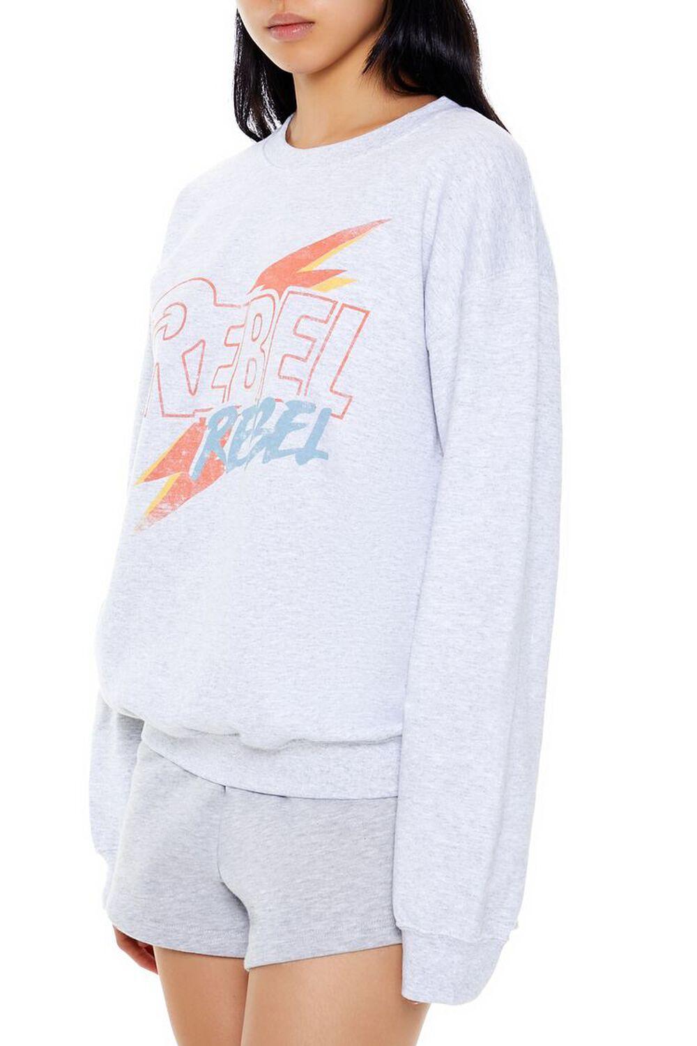 Rebel Rebel Fleece Pullover | Forever 21 Product Image