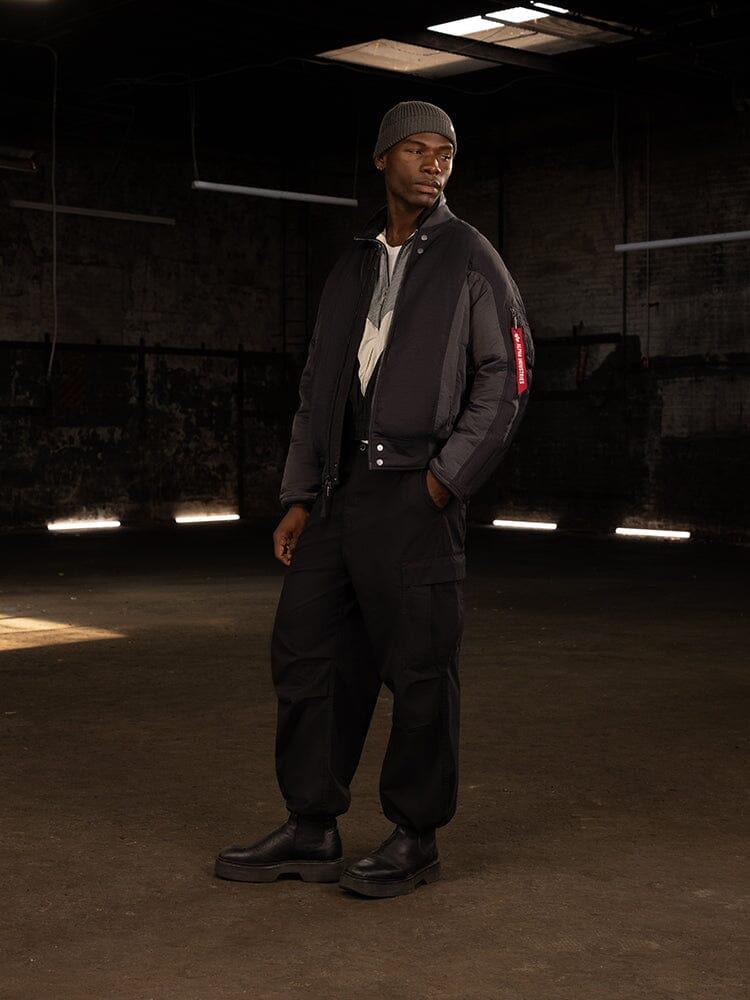 INSULATED MA-1 BOMBER JACKET BLACK Male Product Image