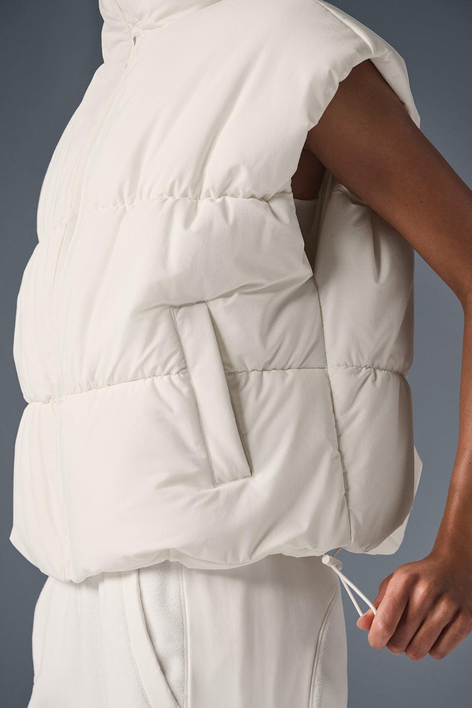 Incline Puffer Vest - Ivory Product Image