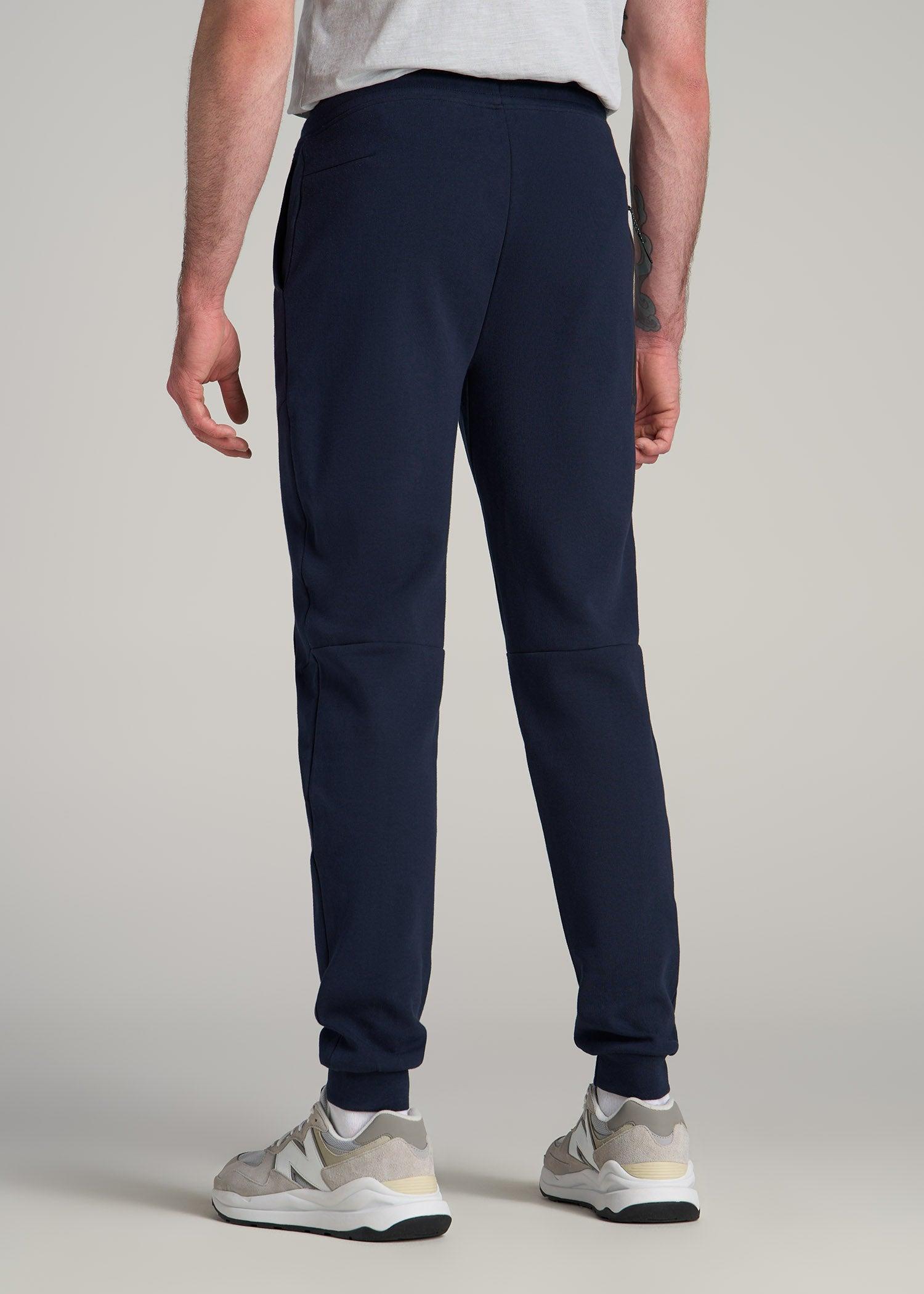 Tall Men's Utility Fleece Joggers in Evening Blue Product Image