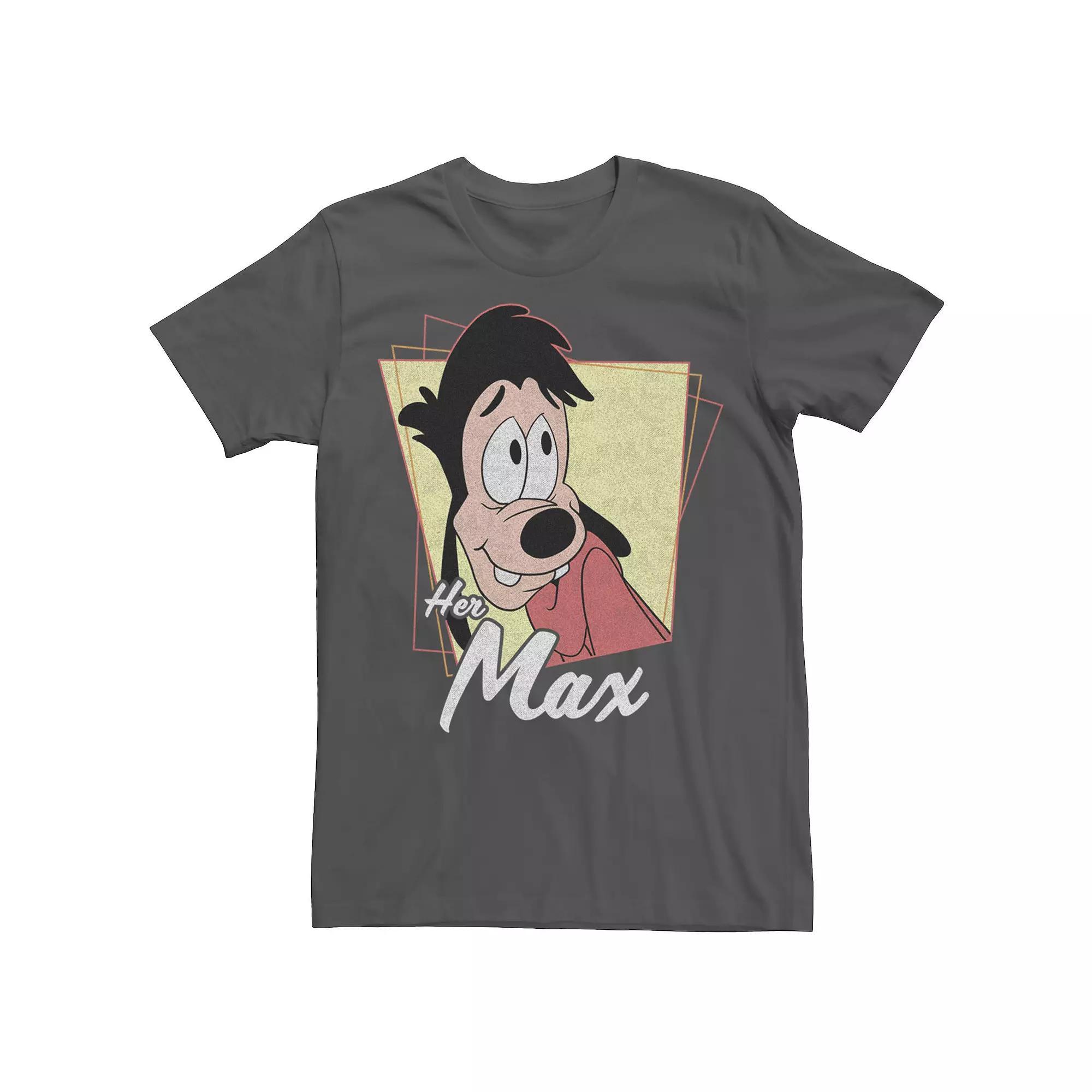 Disney's A Goofy Movie Men's Couples Her Max Tee, Size: Small, Grey Product Image