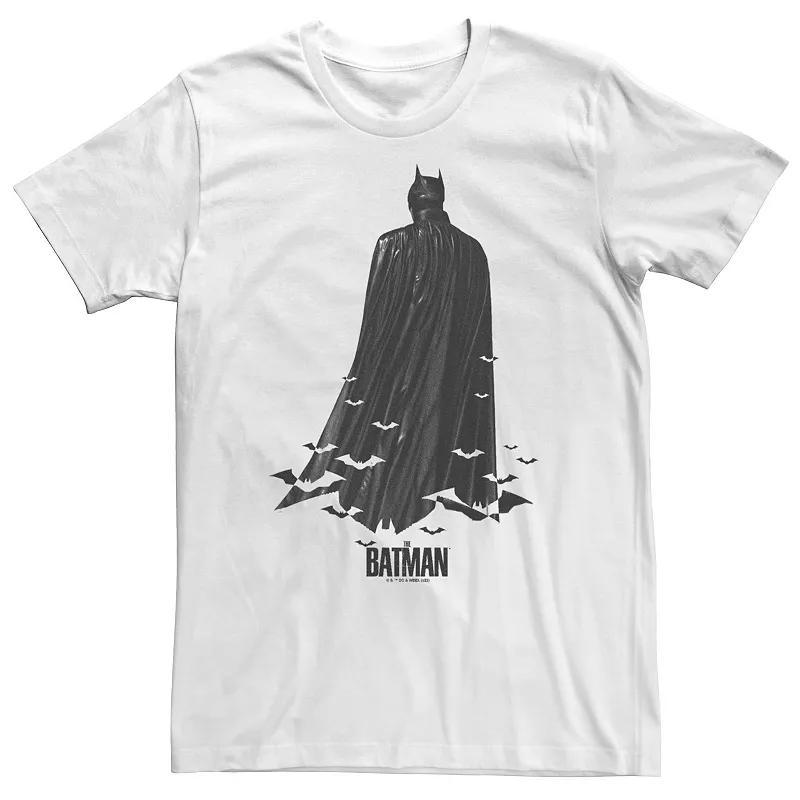 Big & Tall DC Batman Shadow Of The Knight Tee, Men's, Size: 3XL Tall, White Product Image