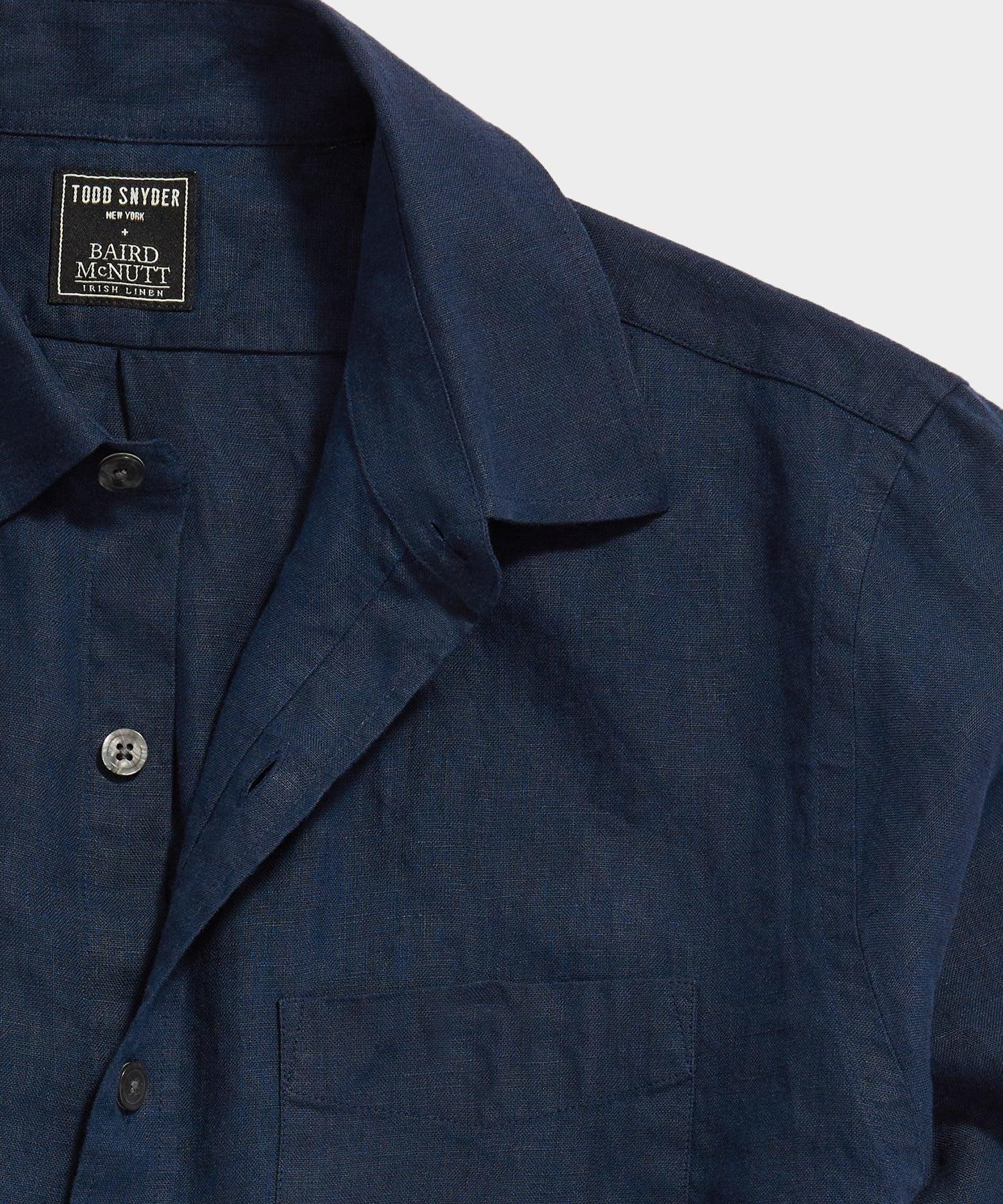 Sea Soft Irish Linen Point Collar Shirt Product Image