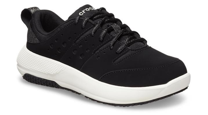 Crocs On The Clock Women's Work Sneakers, Size: 8, Black Product Image