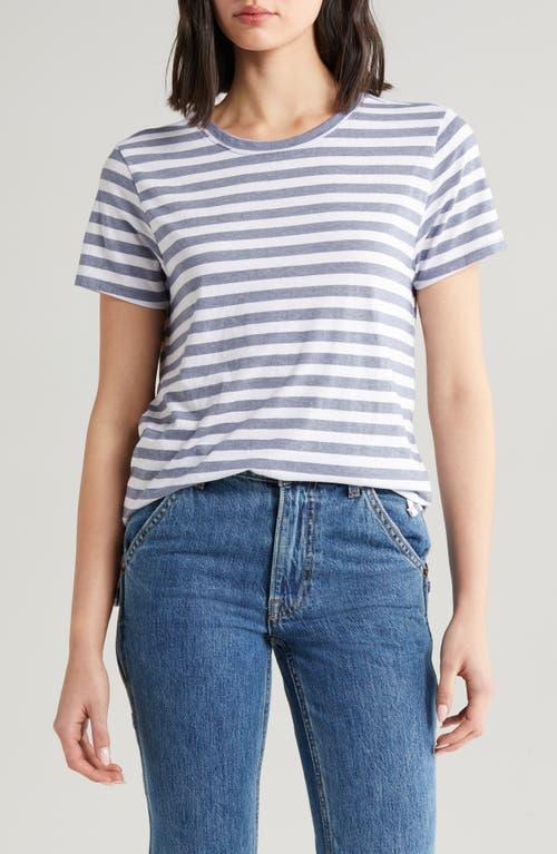 Lucky Brand Womens Striped Classic Crewneck Tee Product Image