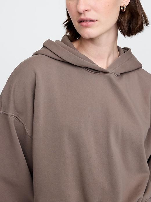 VintageSoft Cropped Camo Hoodie Product Image