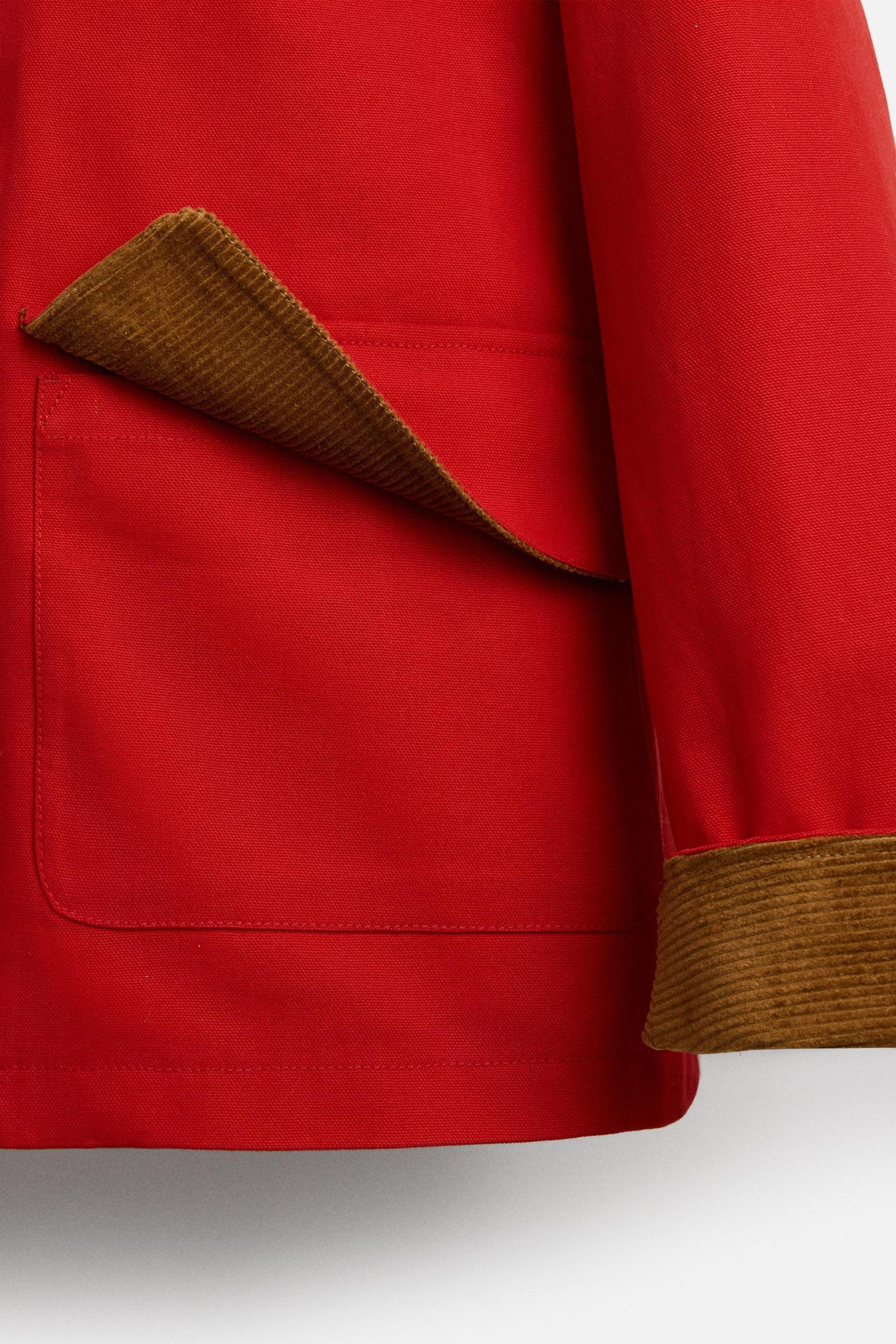 CONTRASTING COLLAR JACKET Product Image