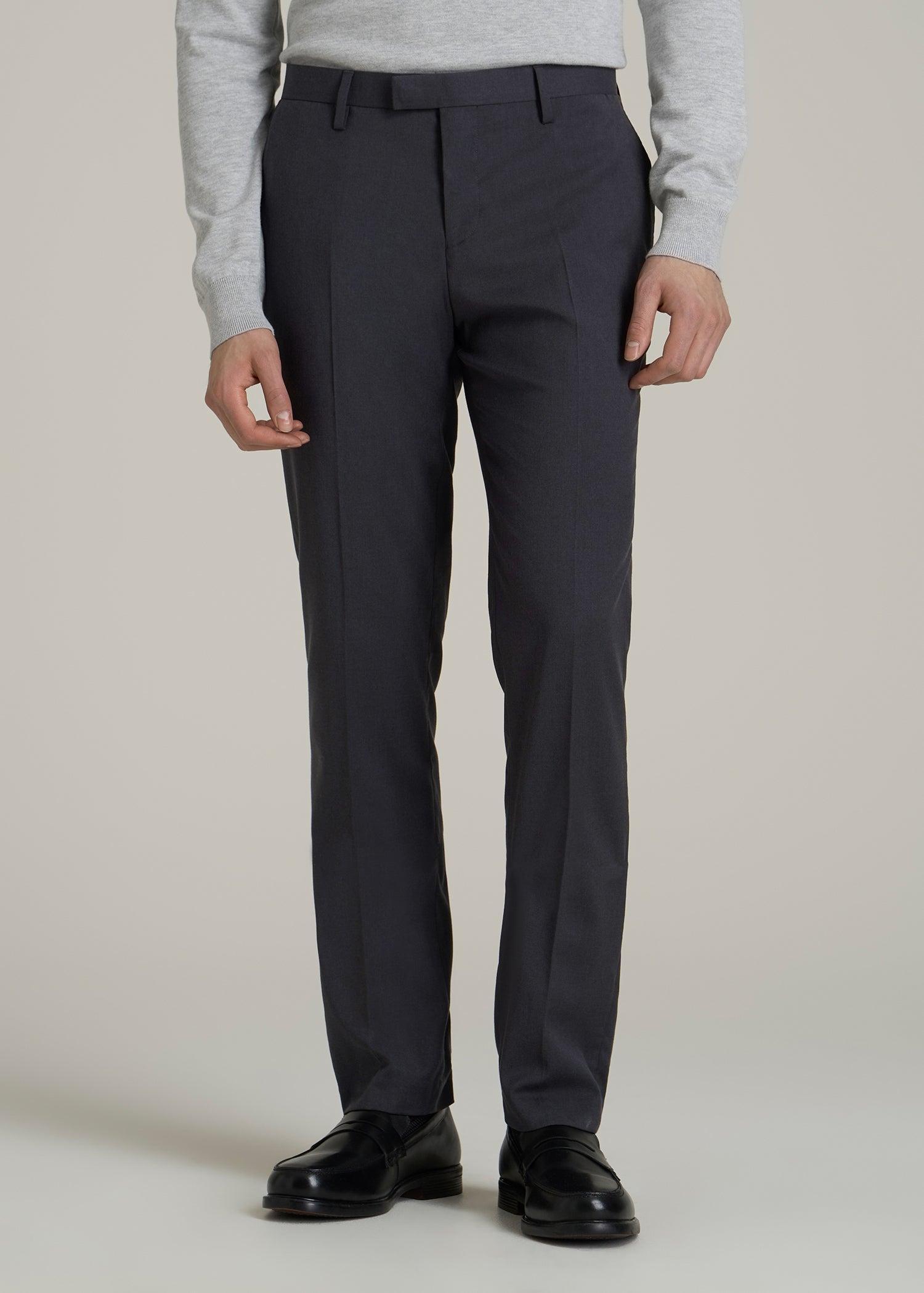 Suit Trousers for Tall Men in Mid Grey Product Image