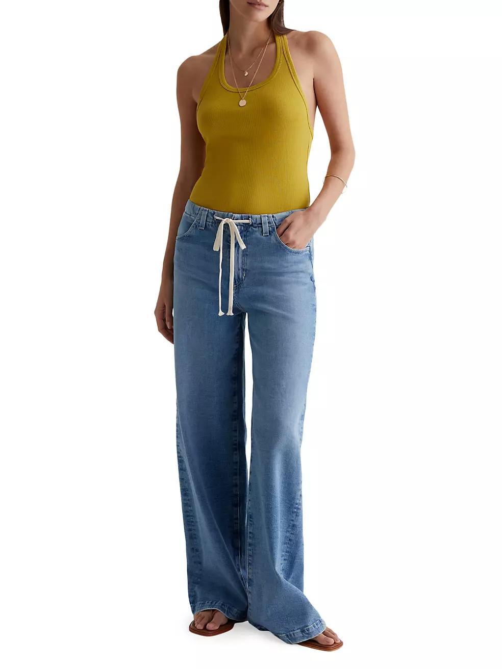 Stella Drawstring Stretch Cotton Jeans Product Image