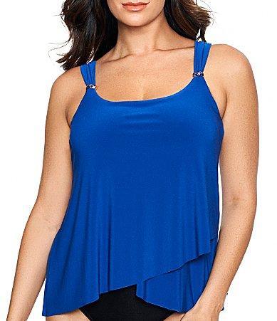 Miraclesuit Solid Dazzle Underwire Tankini Swim Top Product Image