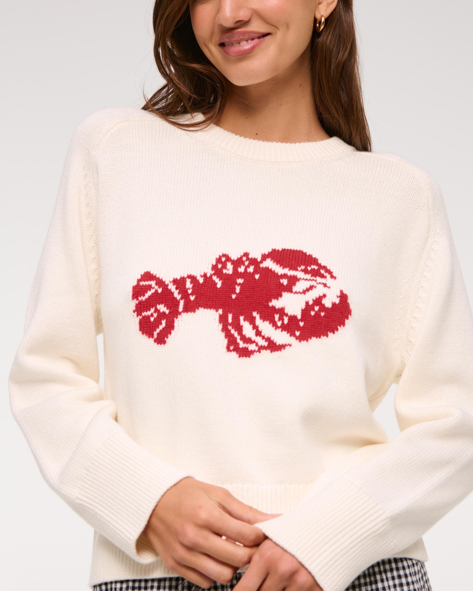 The A&F Madeline Textural Crew Sweater Product Image