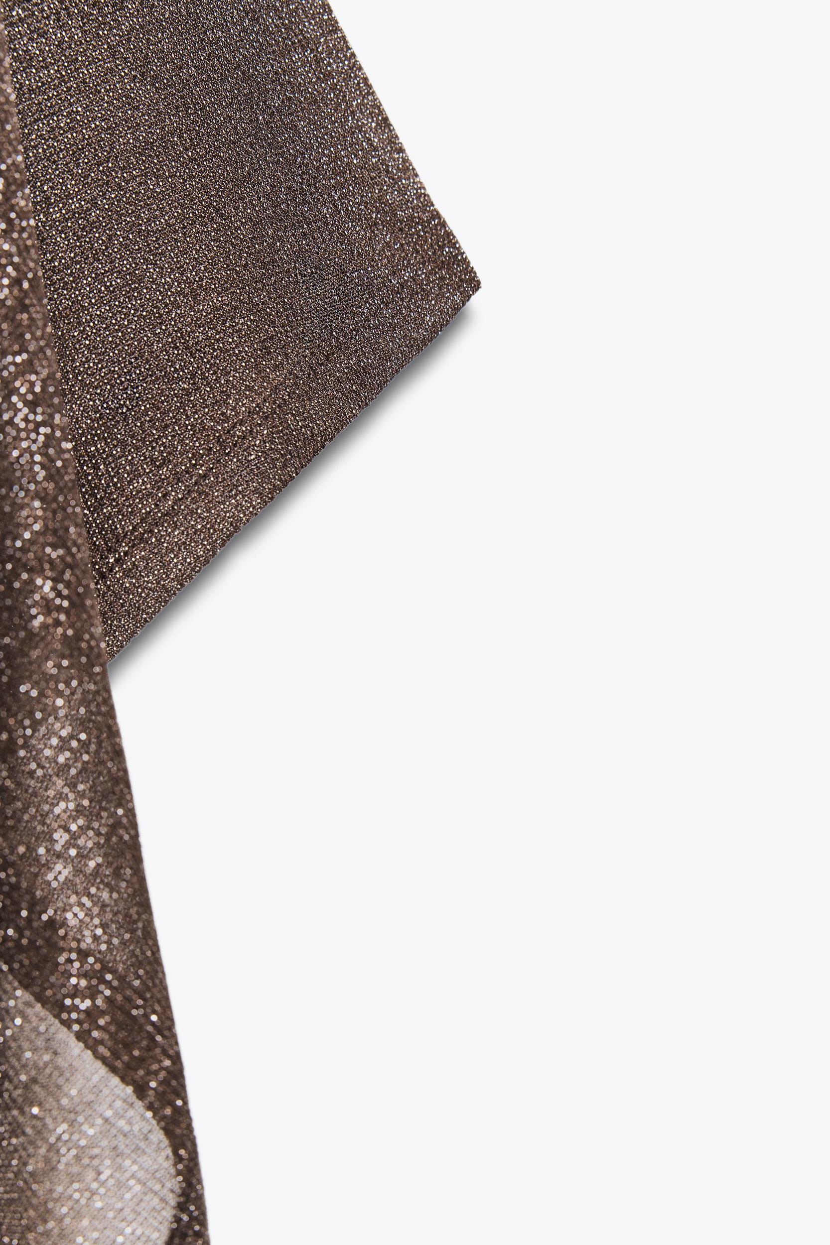 ASYMMETRIC METALLIC THREAD CAPE Product Image
