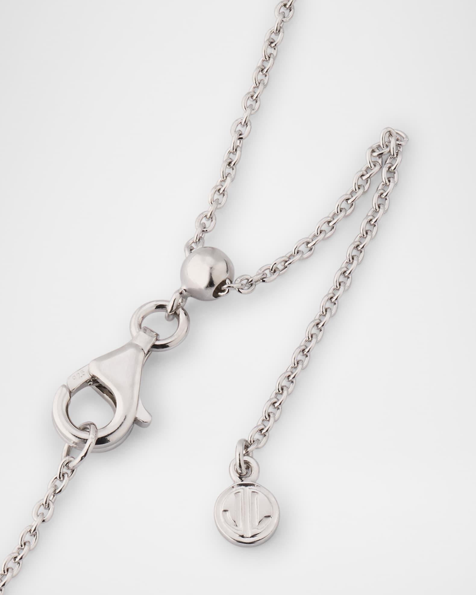 Lapis, Blue MOP and Turquoise Dash Circle Triple Station Necklace Product Image