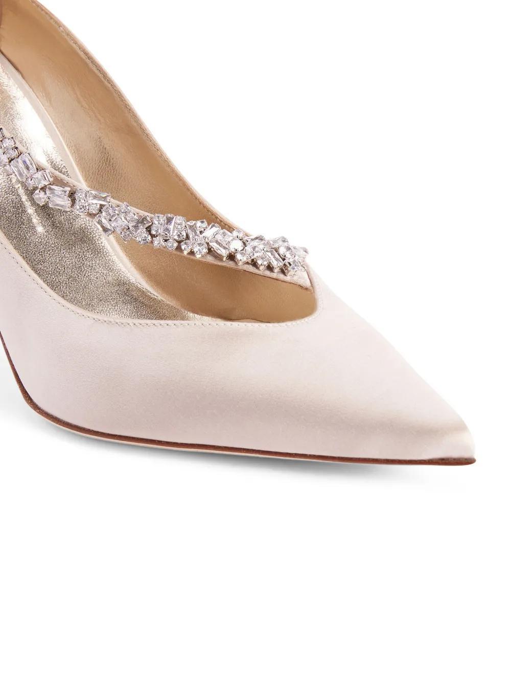 Filipa 105mm crystal-embellished pumps Product Image