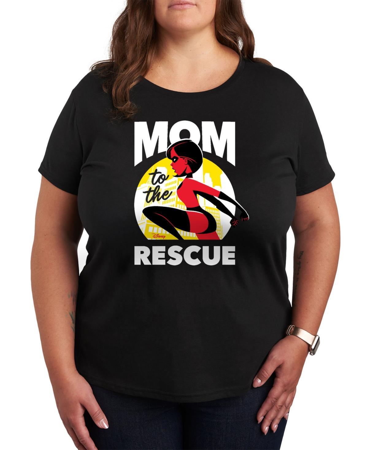 Disney / Pixars The Incredibles Plus Mom Rescue Graphic Tee, Womens Blue Product Image