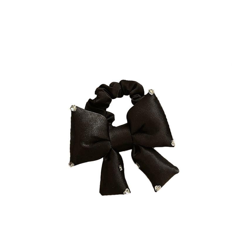 Rhinestone Bow Hair Tie Product Image