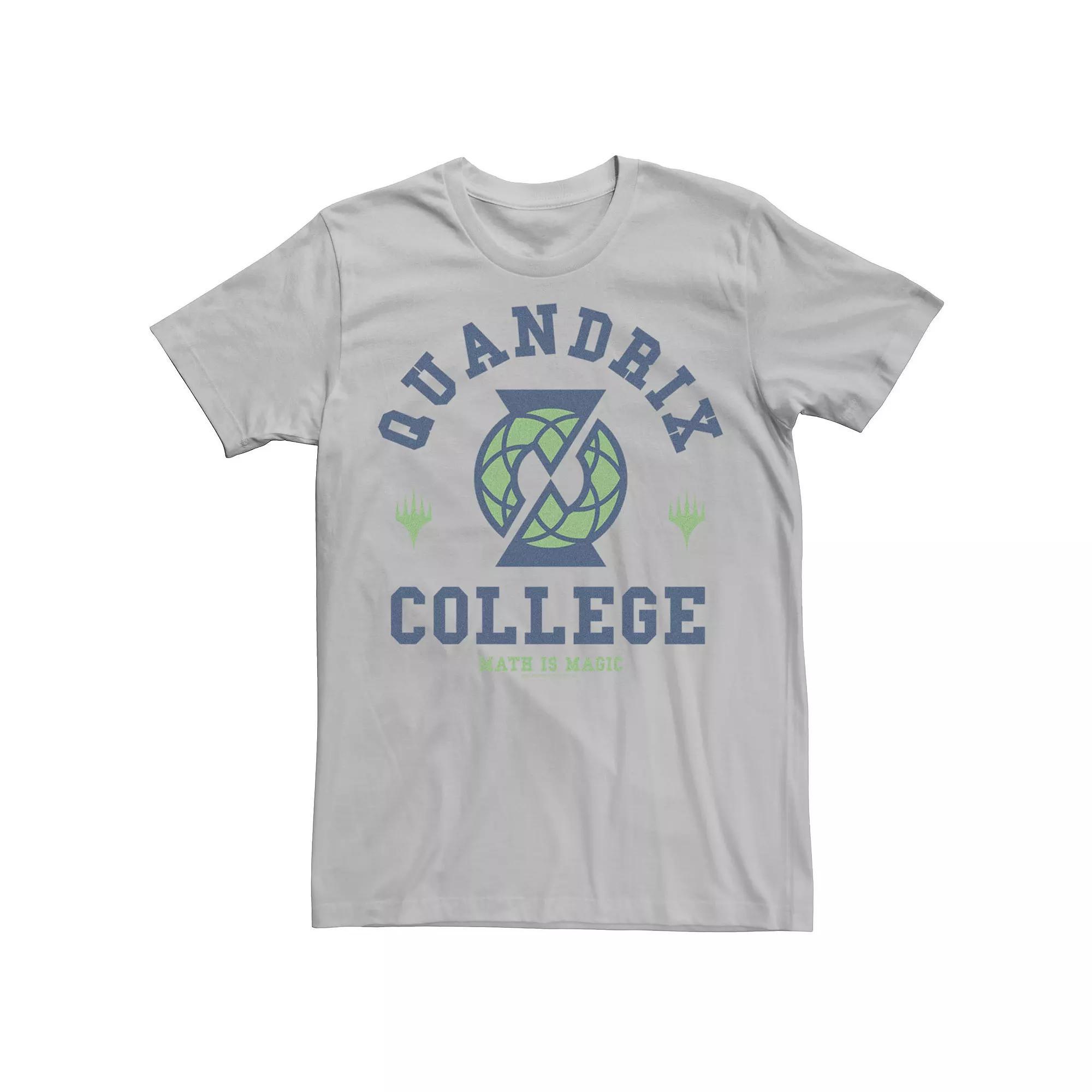 Men's Magic The Gathering Quandrix College Crest Tee, Size: Large, Silver Product Image
