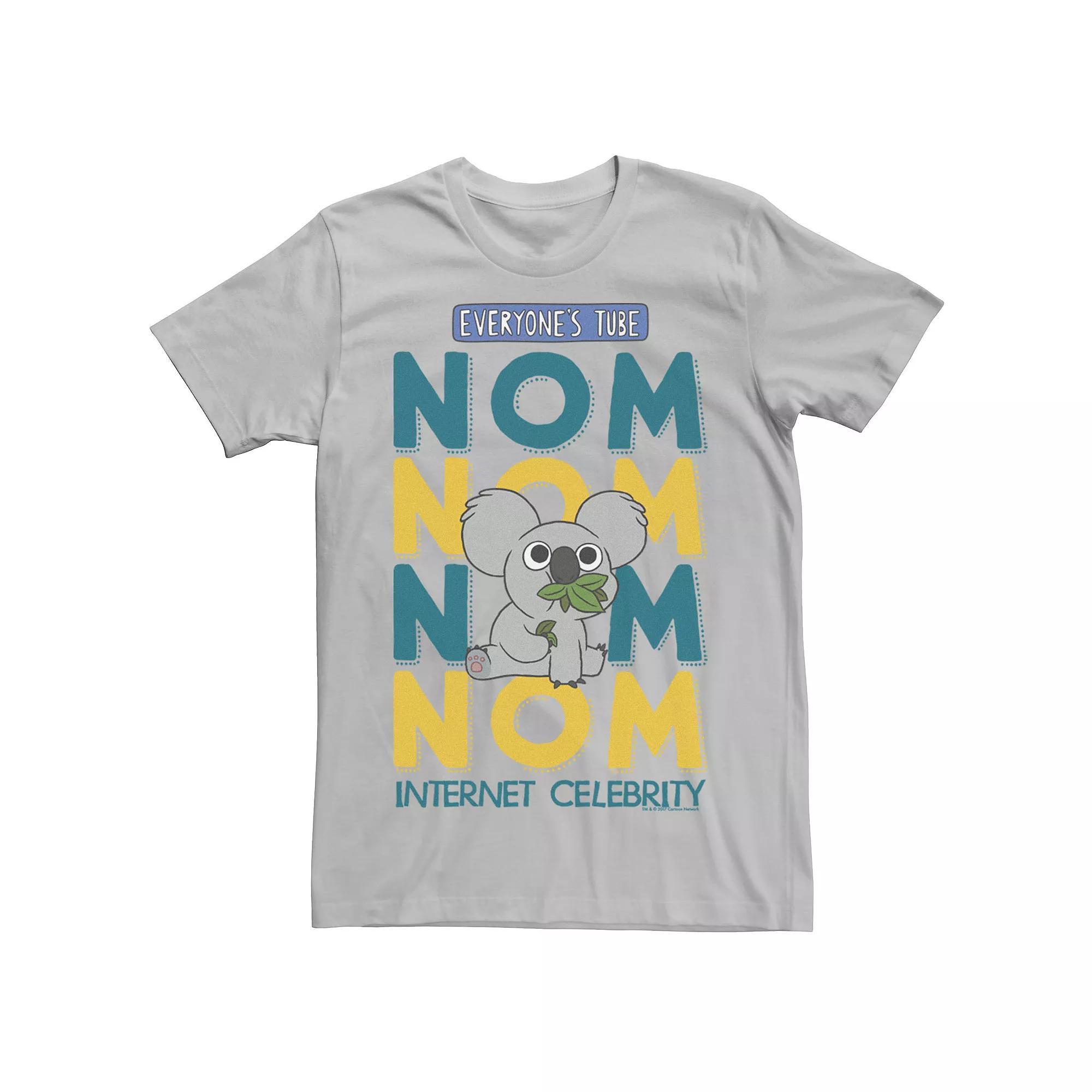 Men's Cartoon Network We Bare Bears Nom Nom Internet Celebrity Graphic Tee, Size: XL, Silver Product Image