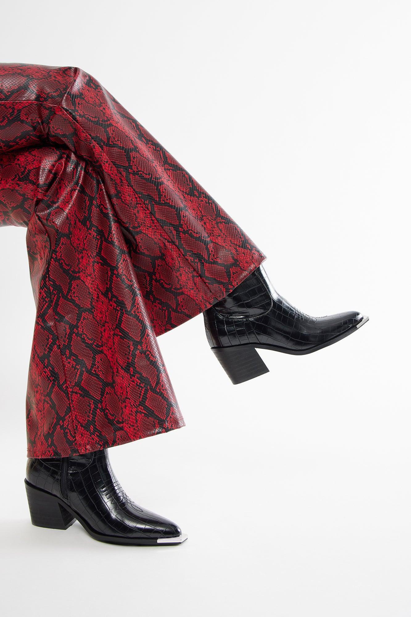 Miller Croc Booties - Black Product Image