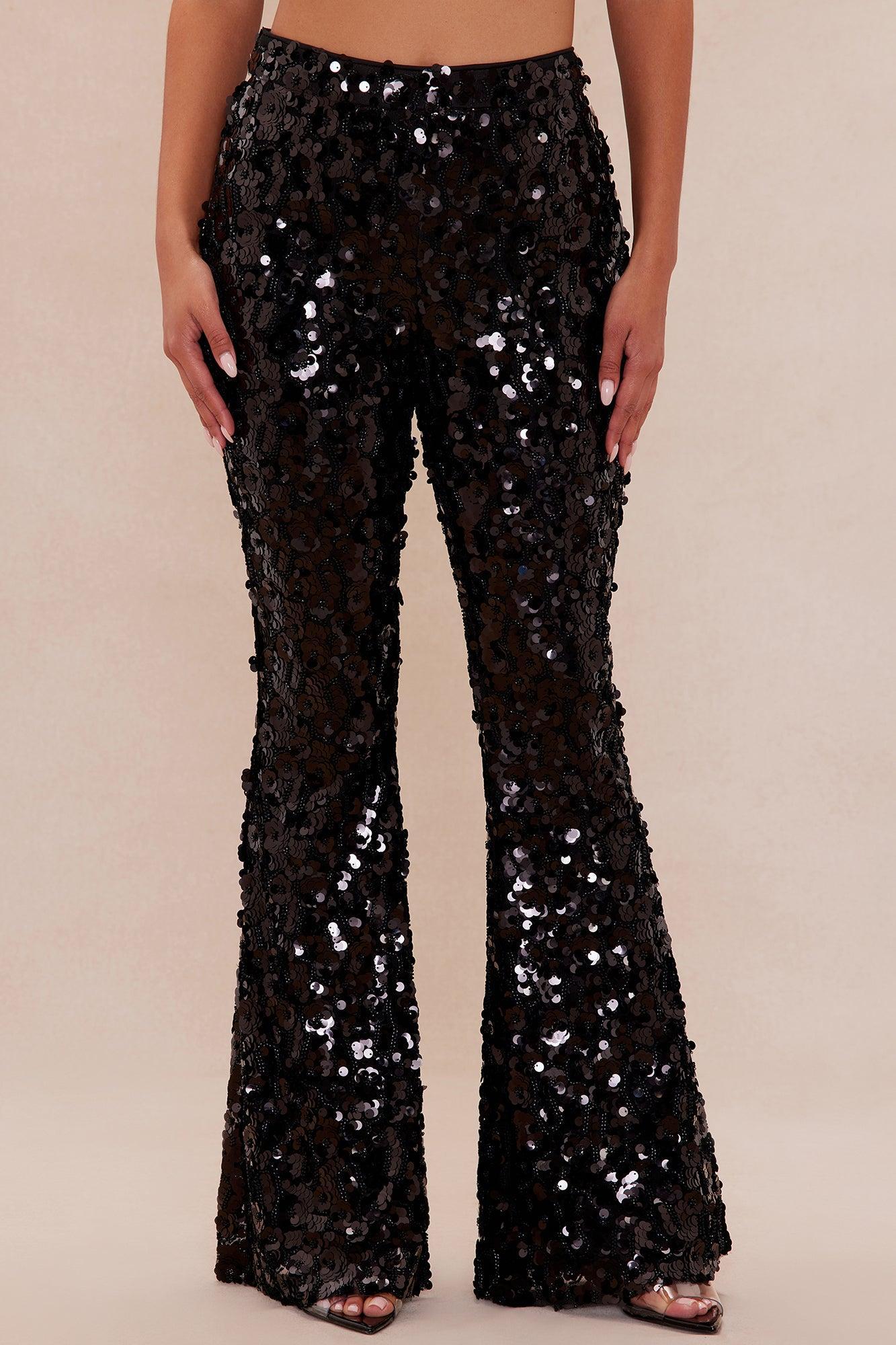 Ariana Embellished Pant - Black Product Image