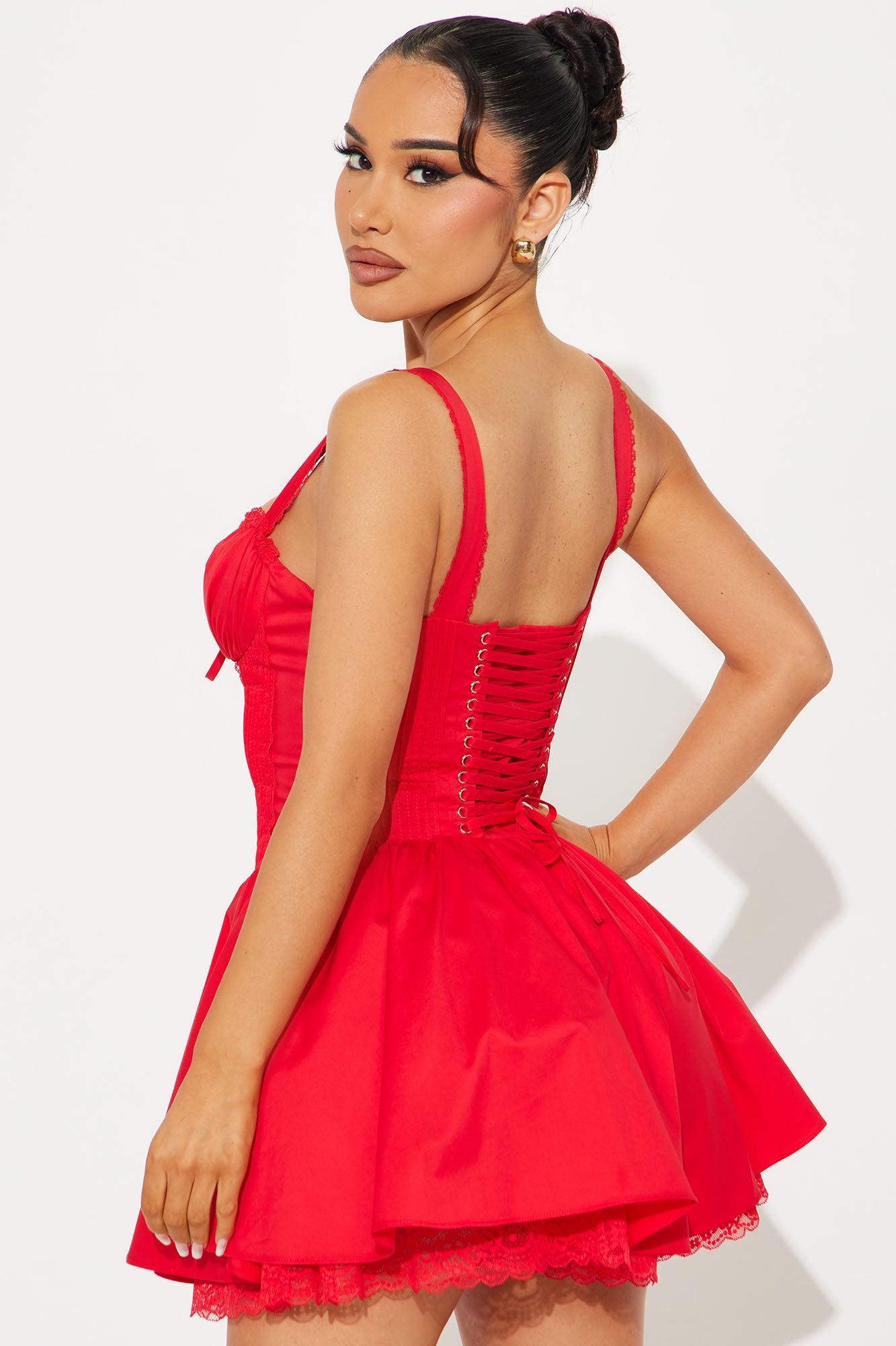 Fall For Me Romper - Red Product Image
