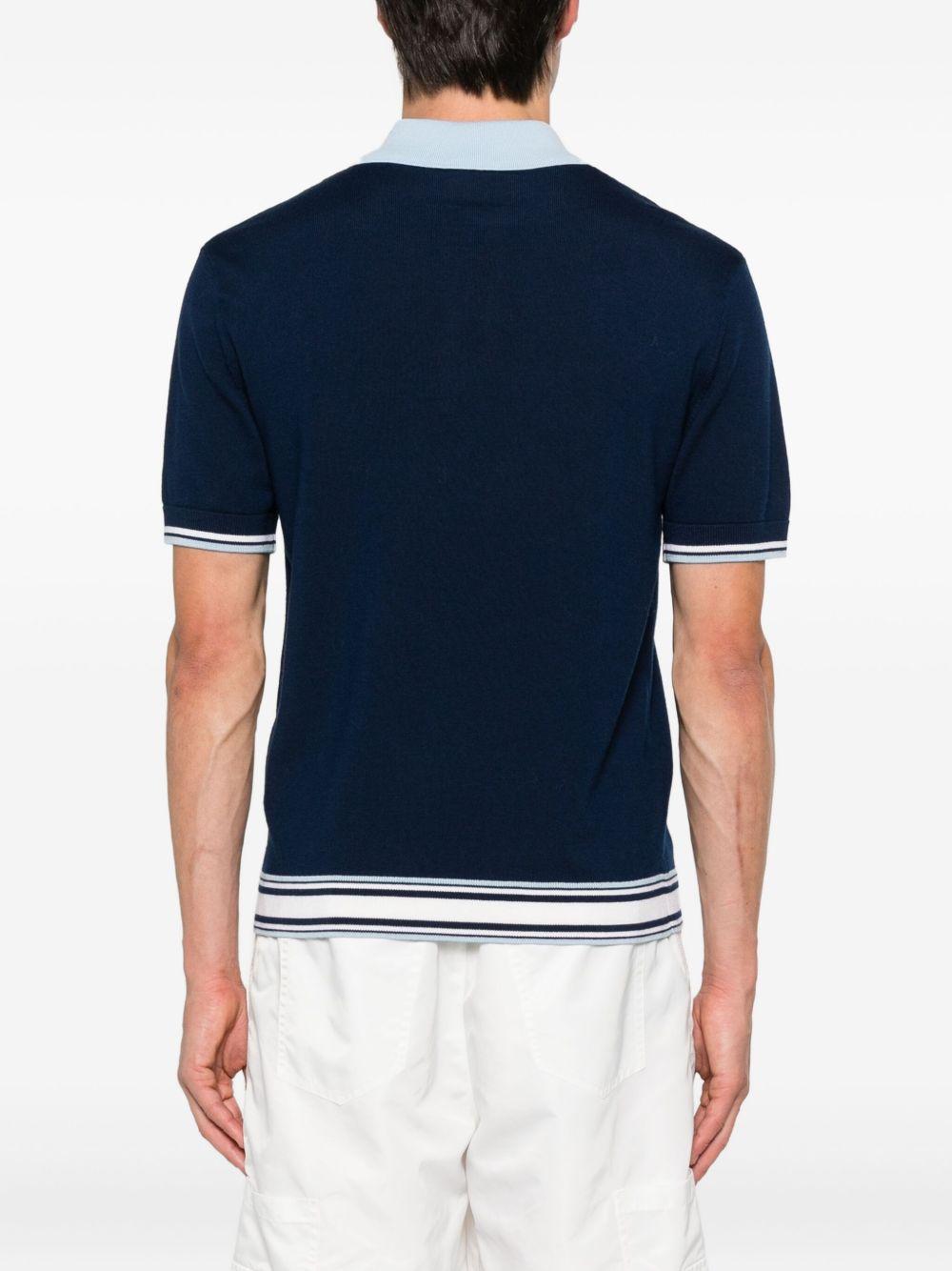 zip-front polo shirt Product Image