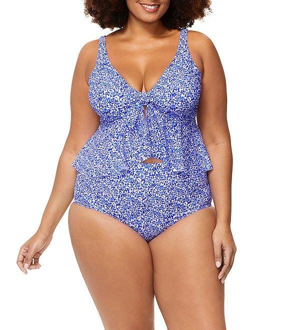 Raisins Curve Plus Size Amalfi Coast Island High Waist Swim Bottom Product Image