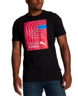 Puma Mens On Your Mark Short-Sleeve Graphic T-Shirt Product Image
