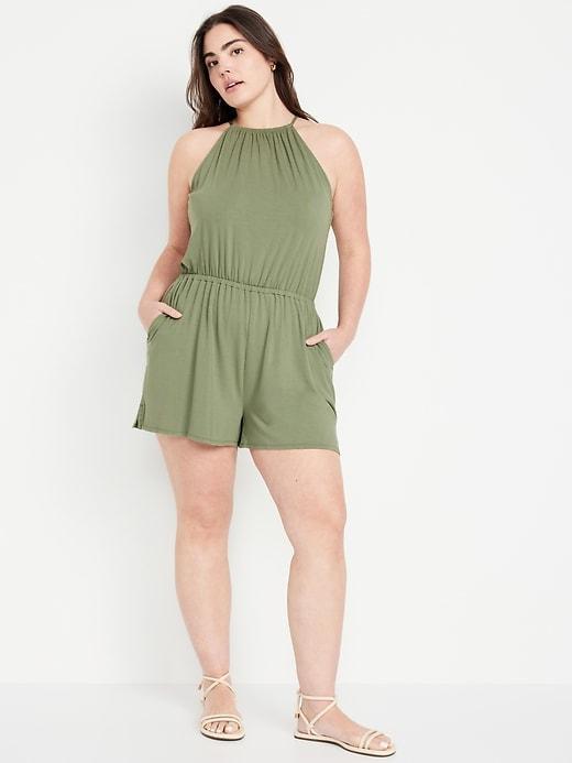 Sleeveless Romper -- 3-inch inseam Product Image