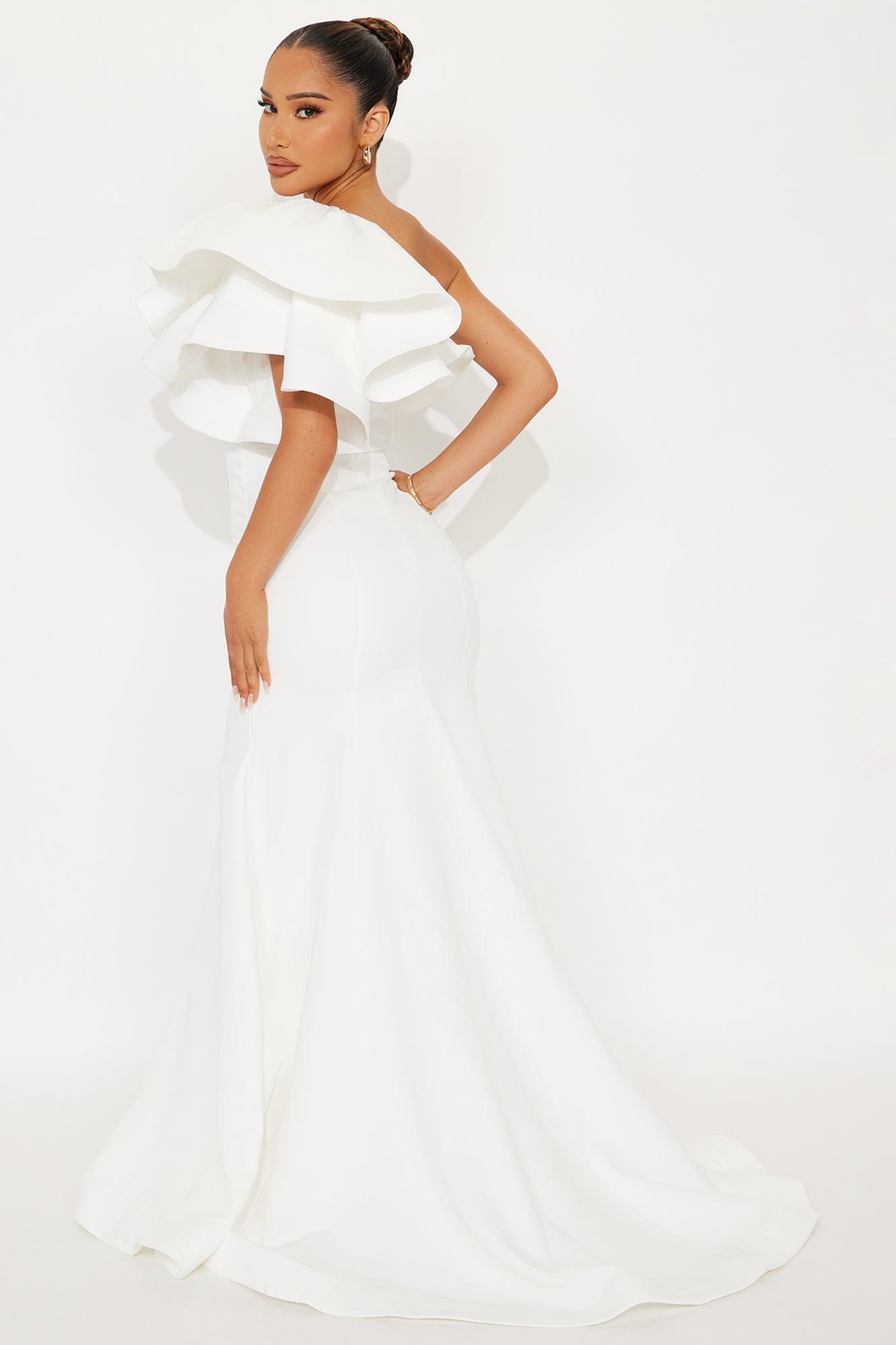 Guiselle Mermaid Maxi Gown - White Product Image