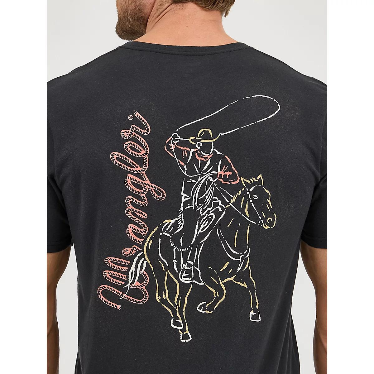 Men's Wrangler Back Graphic T-Shirt in Jet Product Image