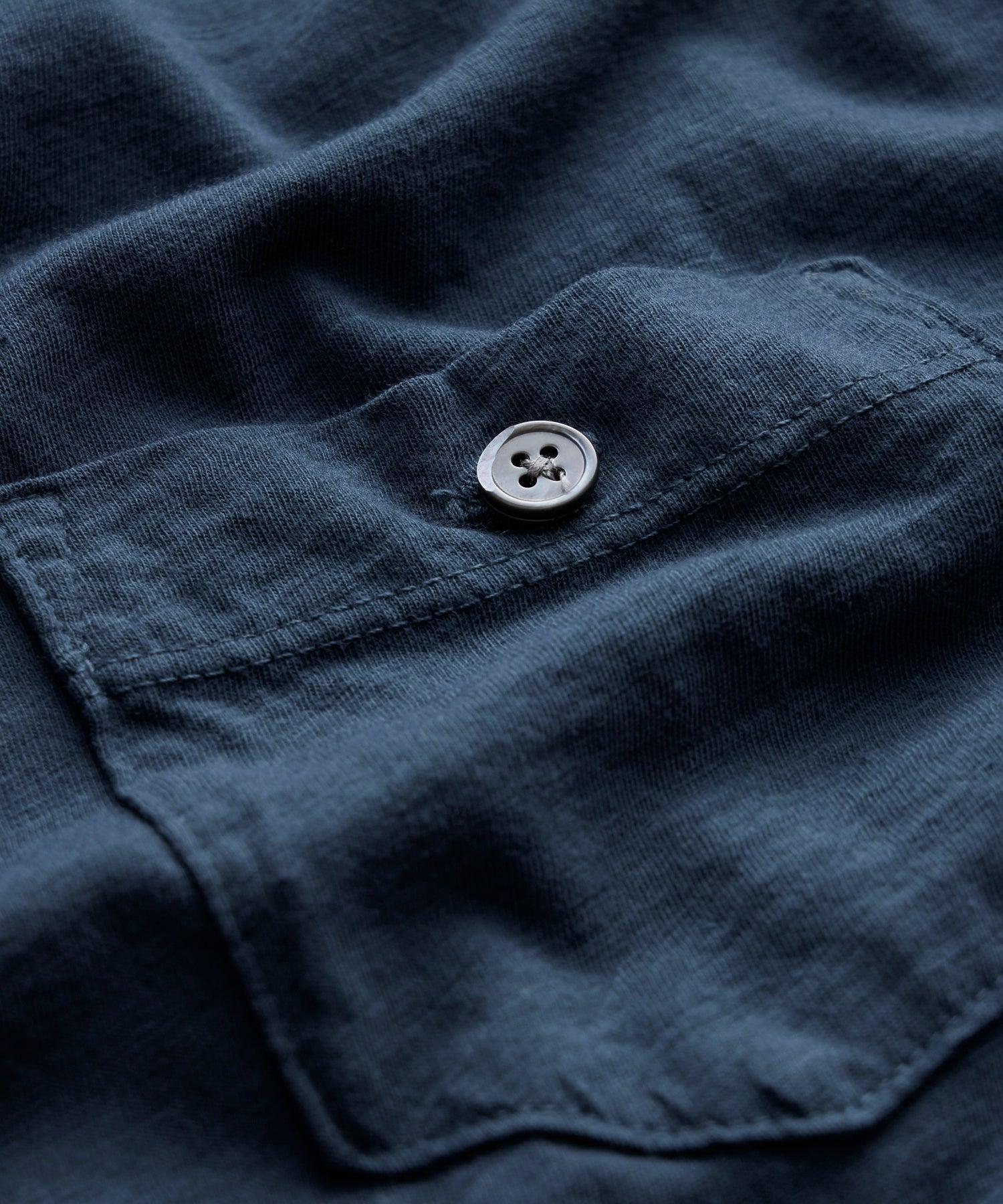 Made in L.A. Homespun Slub Pocket Tee in Original Navy Product Image