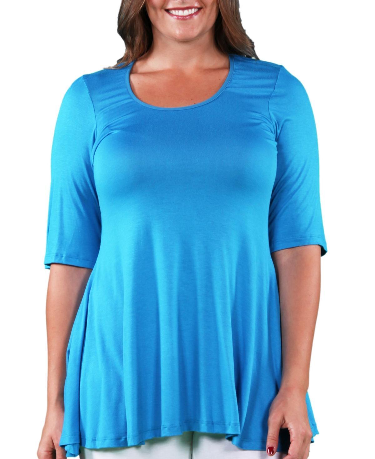 24seven Comfort Apparel Plus Size Tunic Top Product Image
