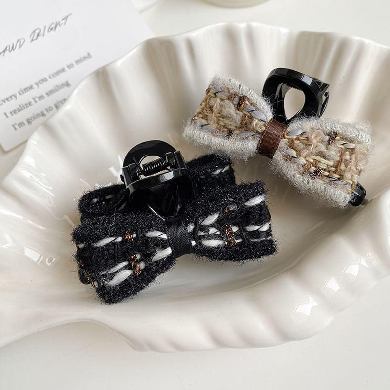 Bow Fabric Hair Claw Clip Product Image