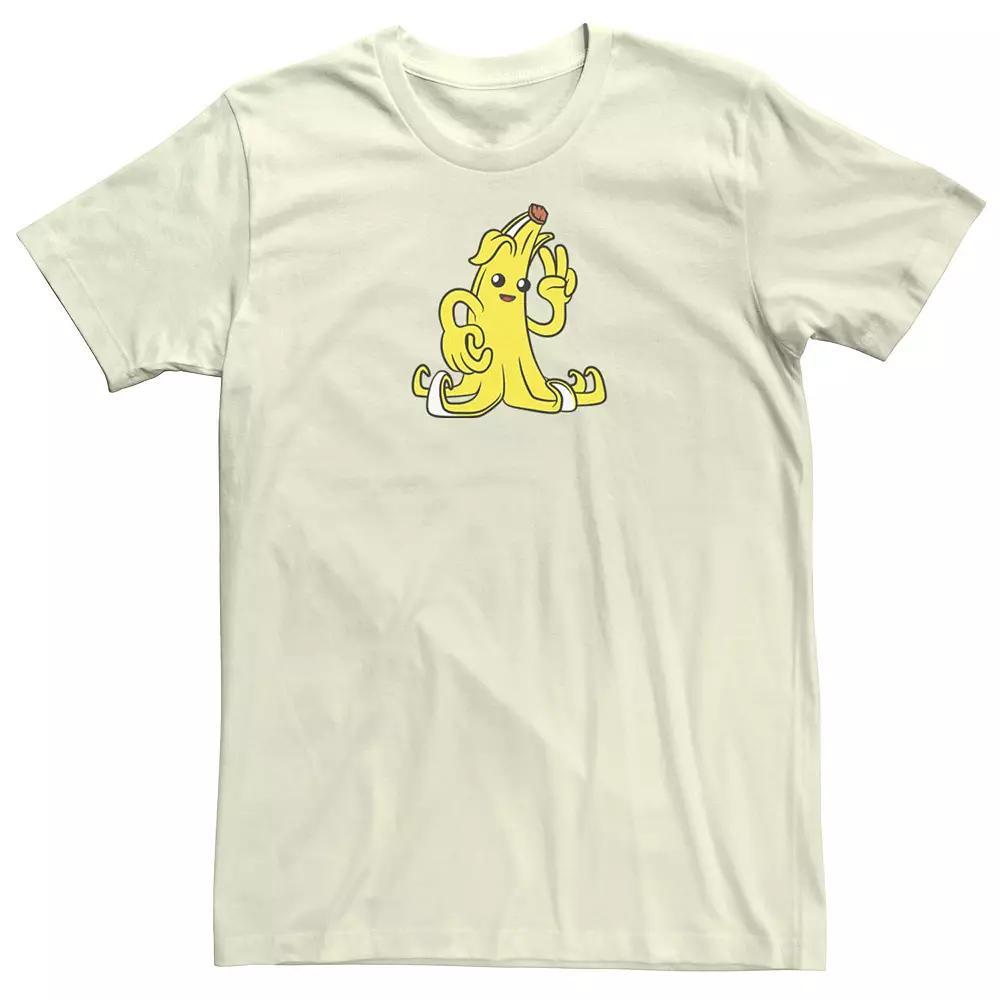 Men's Fortnite Peely Peace Tee, Size: Large, Natural Product Image
