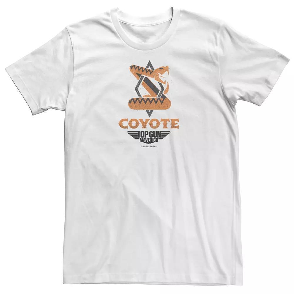 Men's Top Gun Maverick Pocket Coyote Patch Tee, Size: XXL, White Product Image