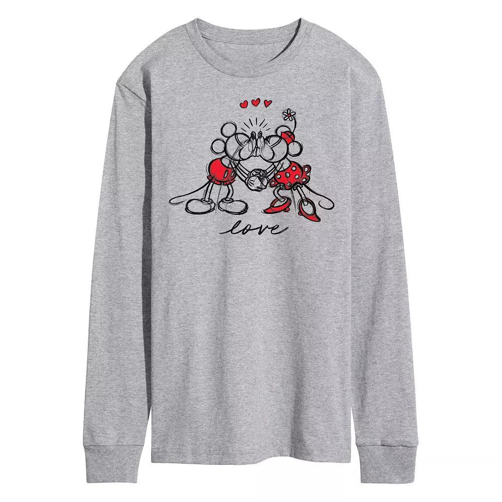 Disneys Mickey Mouse Mens Minnie Love Long Sleeve Product Image
