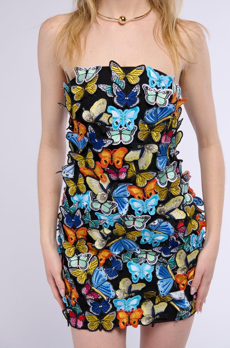 TAKE FLIGHT BUTTERFLY MINI DRESS Product Image