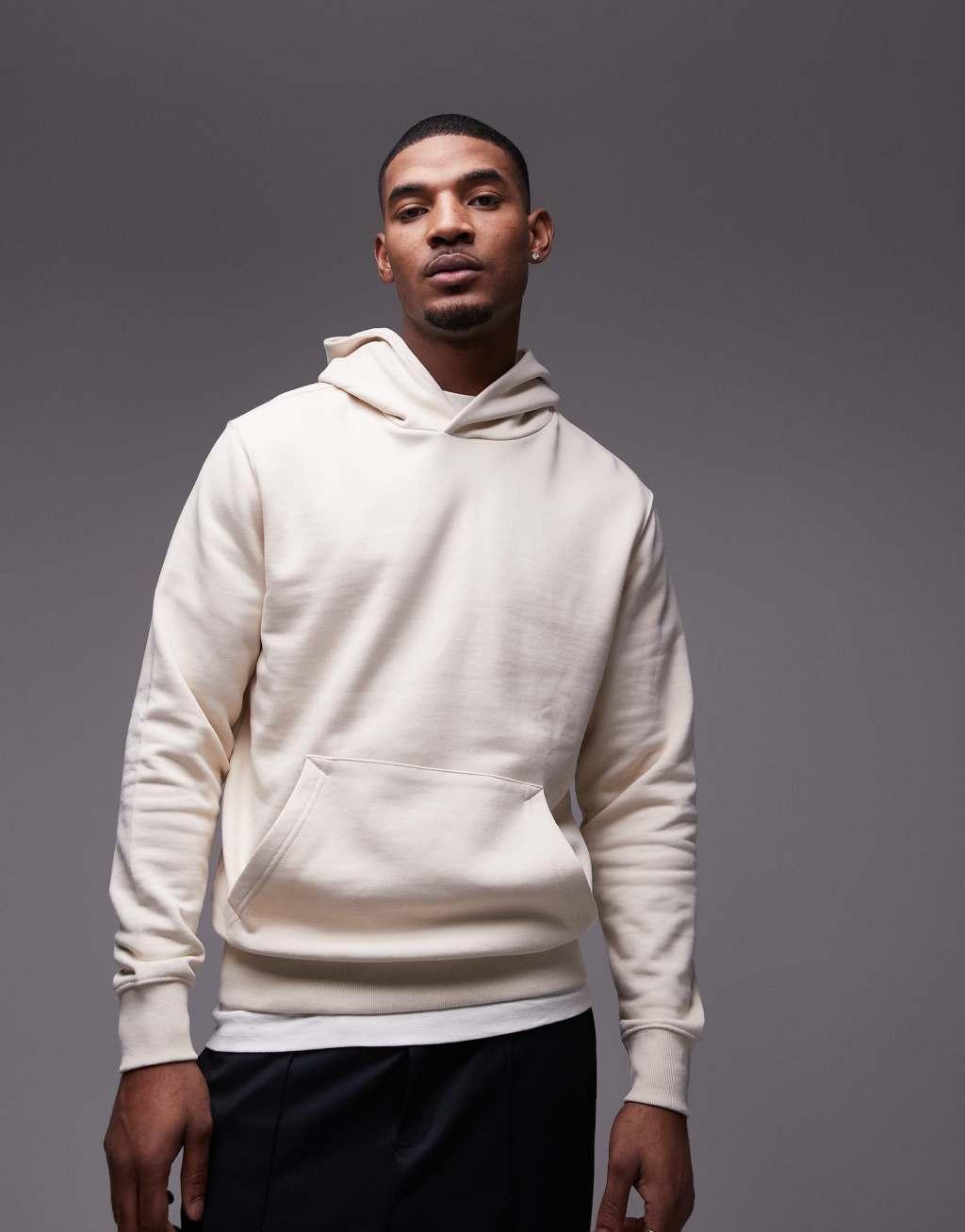 Mango hoodie in ecru Product Image