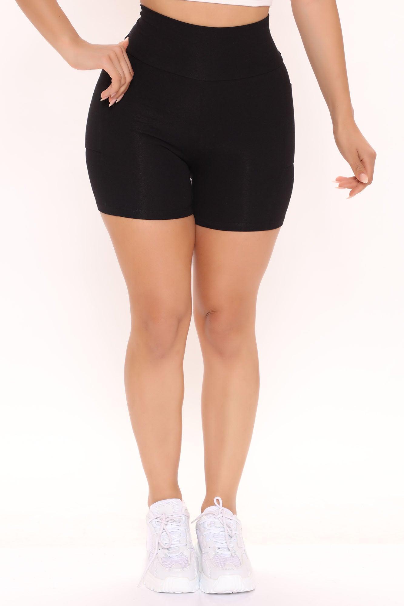 Abbey High Rise Biker Short - Black Product Image
